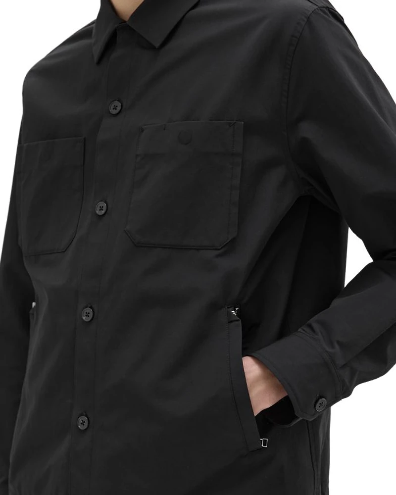 Drawstring Hem Shirt Jacket