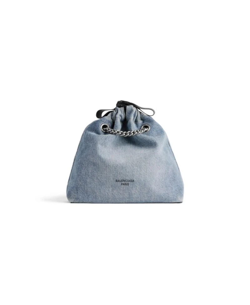 Crush Small Tote Bag Denim