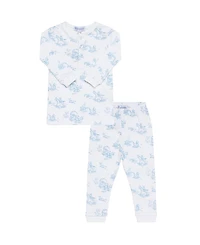 Nellapima Boys' Blue Toile Print Pajama
