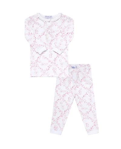 Nellapima Girls' Pink Bears Trellace Pajamas
