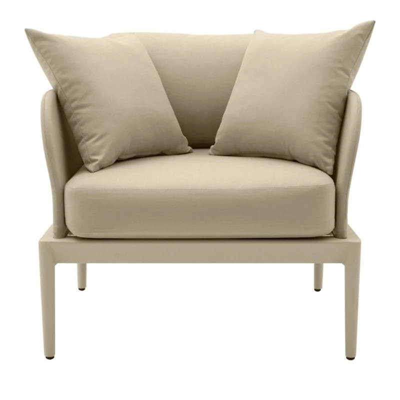 Kapri Outdoor Armchair in Taupe