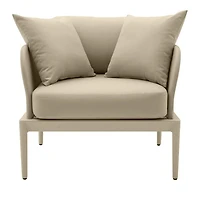 Kapri Outdoor Armchair in Taupe