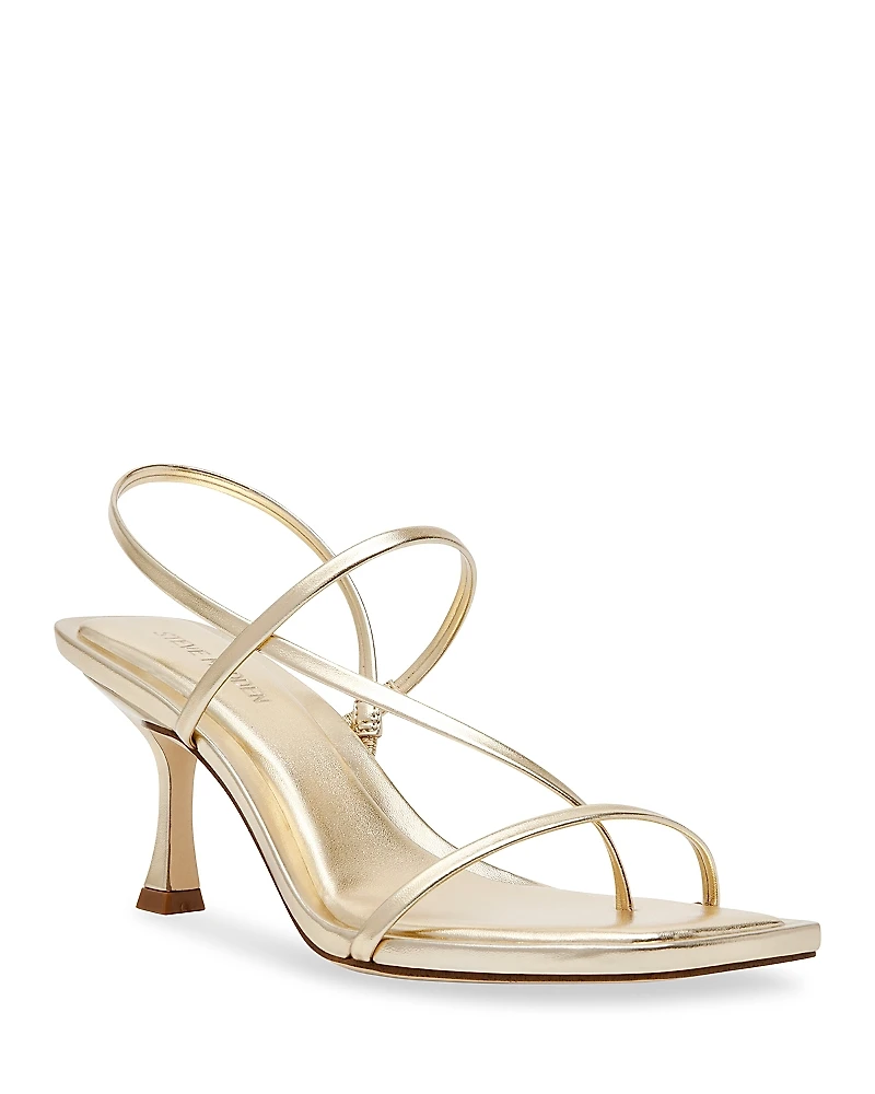 Steve Madden Women's Locke Strappy Asymmetrical High Heel Sandals
