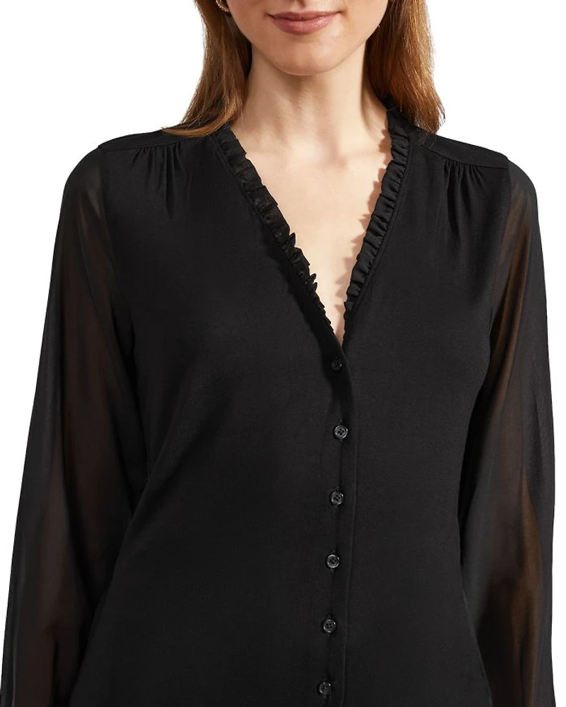 Talisa Frill Neck Cardigan