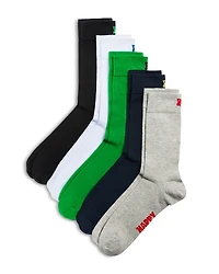 Happy Socks Assorted Solid Crew - 5 pk.