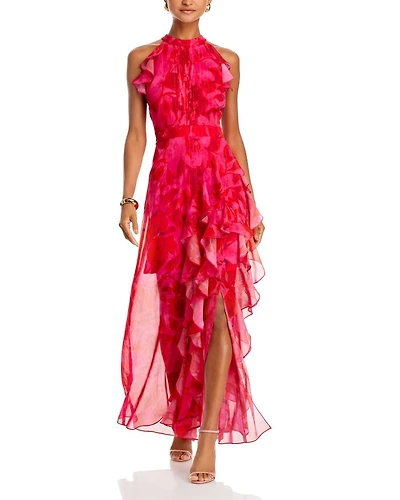 Sleeveless Ruffled Maxi Dress - Exclusive