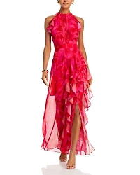 Sleeveless Ruffled Maxi Dress - Exclusive