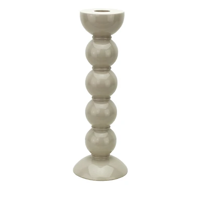 Addison Ross Lacquered Bobbin-Shaped Candlestick