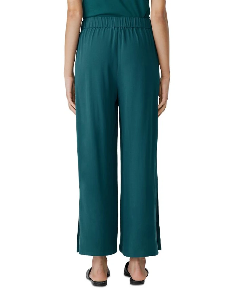 High Rise Silk Pants