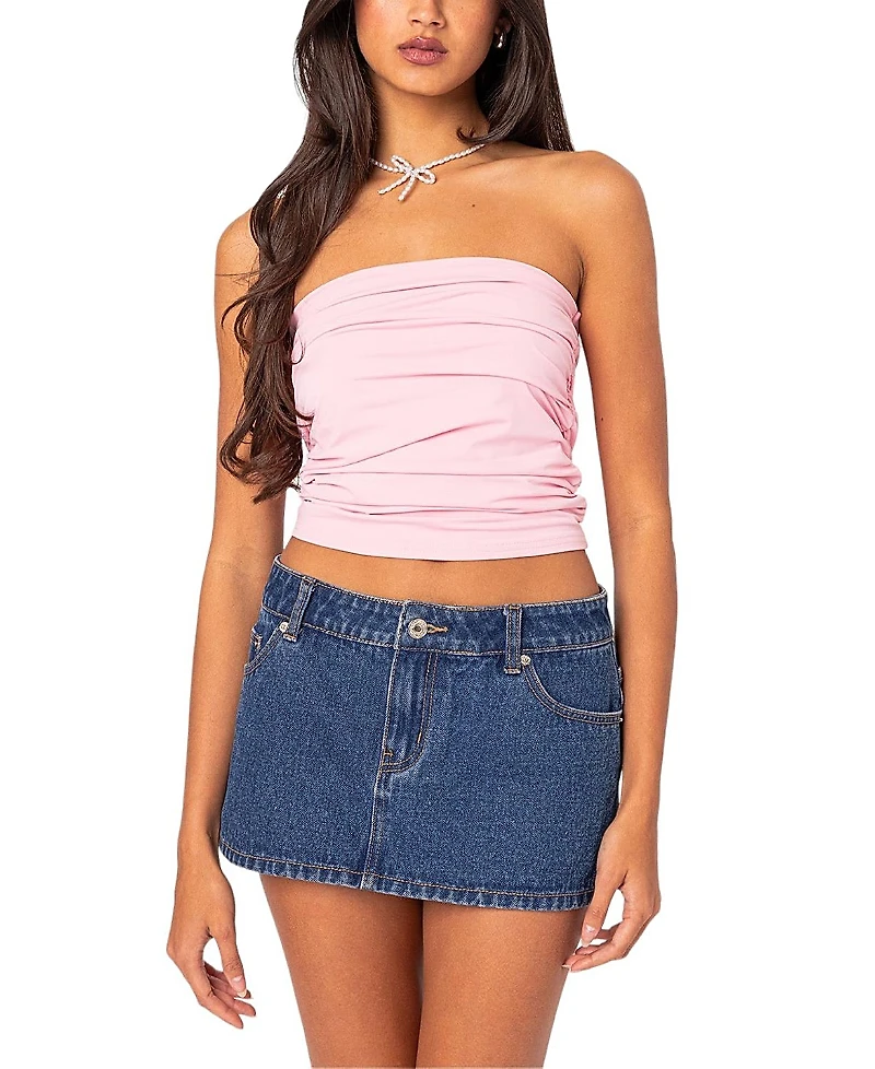 Edikted Isabella Ruched Tube Top