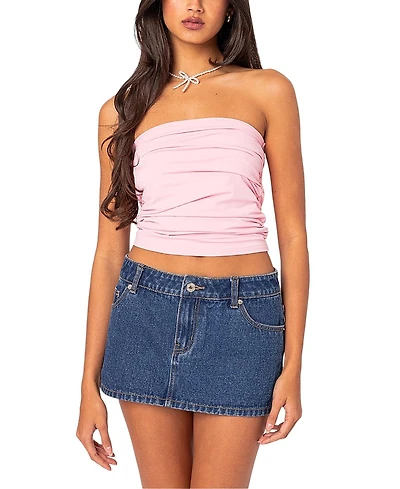 Edikted Isabella Ruched Tube Top