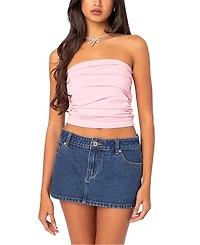 Edikted Isabella Ruched Tube Top