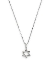 Bloomingdale's Fine Collection Diamond Accent Star of David Pendant Necklace