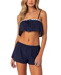 Edikted Edan Eyelet Crop Top