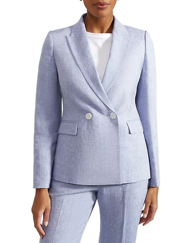 Adina Linen Double Breasted Jacket