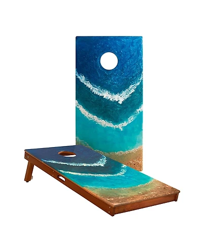 Elakai 2ft x 4ft The Beach Epoxy Resin Cornhole Boards