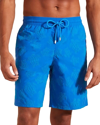 Vilebrequin Okoa Flock Vendome Turtles Print 7 Swim Trunks