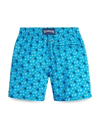 Jihin Micro Ronde Des Tortues Print 5" Swim Trunks