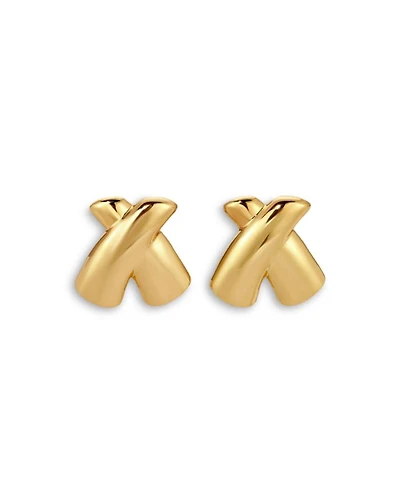 Tower Drop Earrings in 18K Gold Plated