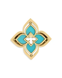 Roberto Coin 18K Yellow Gold Diamond & Turquoise Of Pearl Venetian Princess Pirouette Ring