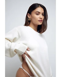 Tower Drop Earrings in 18K Gold Plated