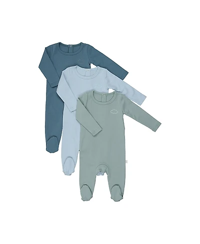 Pouf Baby Boys' 3 Pack Footies