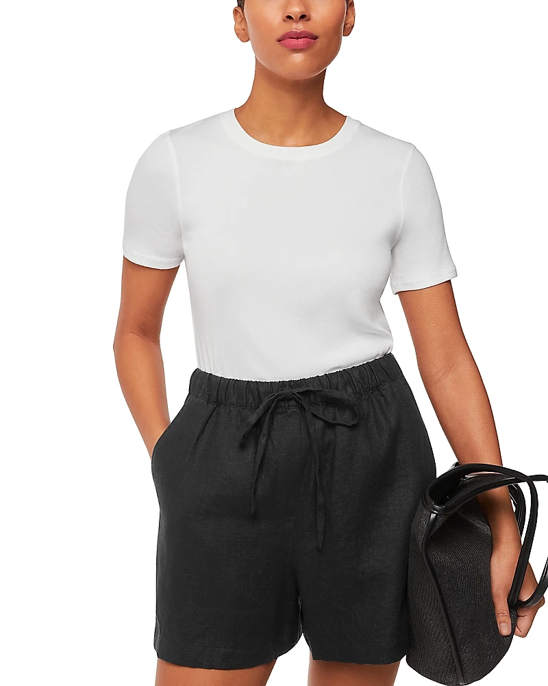 Whistles Linen Elasticized Shorts