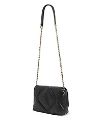 Fanny Black Leather Crossbody Bag