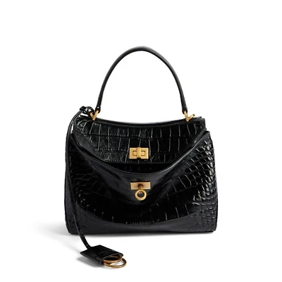 Rodeo Mini Handbag Crocodile Embossed