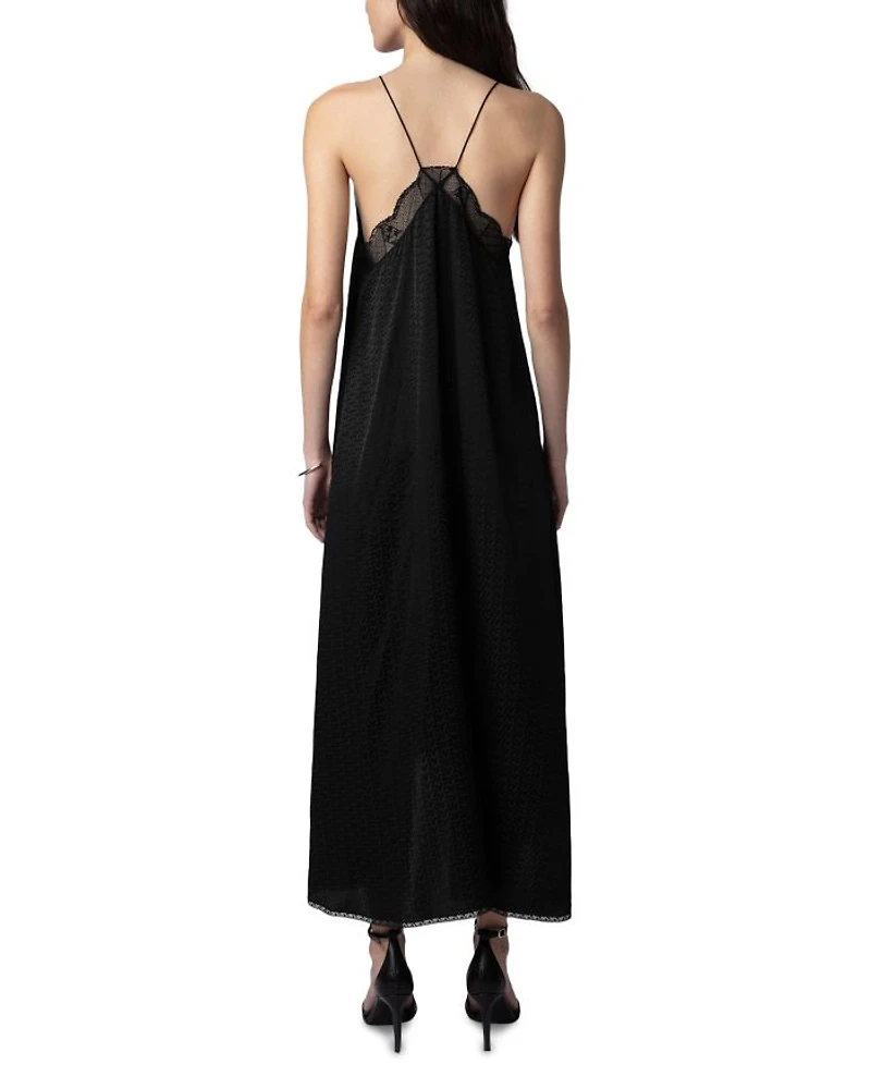 Risty Silk Jacquard Dress