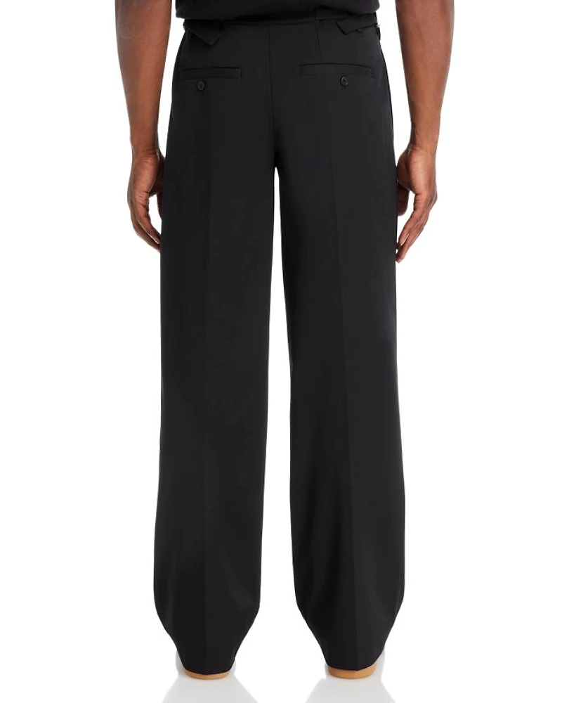 Leroy Relaxed Straight Fit Pleated Pants