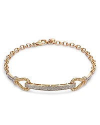Bloomingdale's Fine Collection Diamond Bar Chain Bracelet