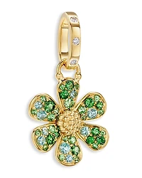 Temple St. Clair 18K Yellow Gold Multi-Gemstone & Diamond Flower Power Pendant