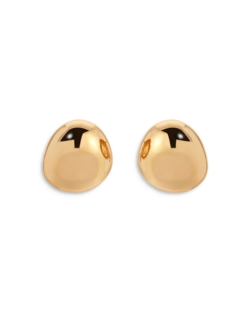 Polished Pebble Stud Earrings