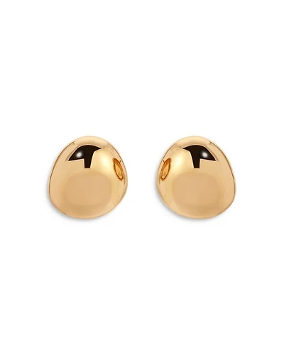 Polished Pebble Stud Earrings