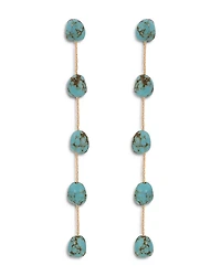 Ettika Turquoise Linear Drop Earrings