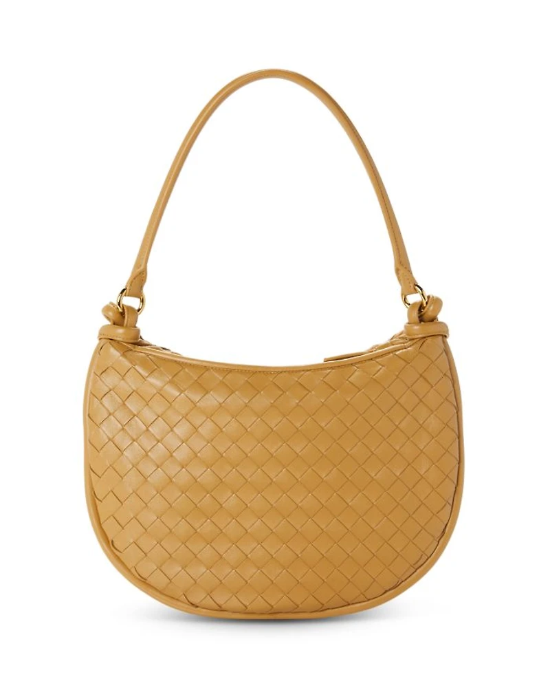Medium Gemelli Intrecciato Leather Shoulder Bag