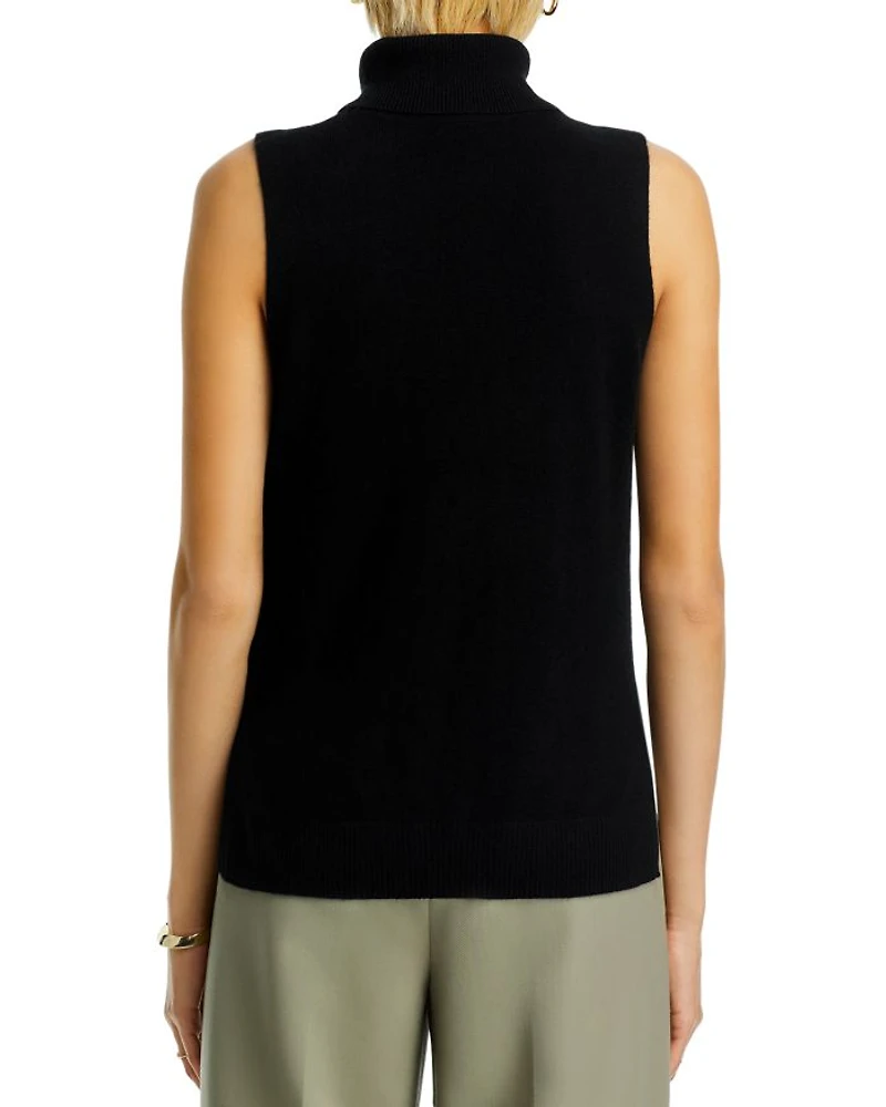 Split Hem  Turtleneck Tank - Exclusive