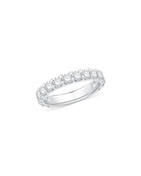 Certified Diamond Band in 14K White Gold, 1.50 tcw