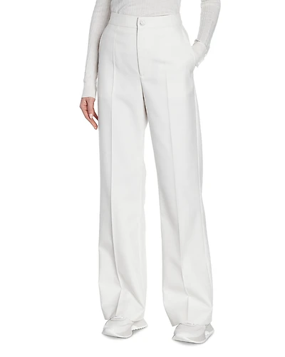 Moncler Wool Blend High Rise Trousers