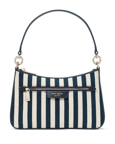 Hudson Striped Canvas Fabric Convertible Crossbody
