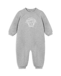 Versace Unisex Medusa Embroidered Stretch Fleece Coverall - Baby
