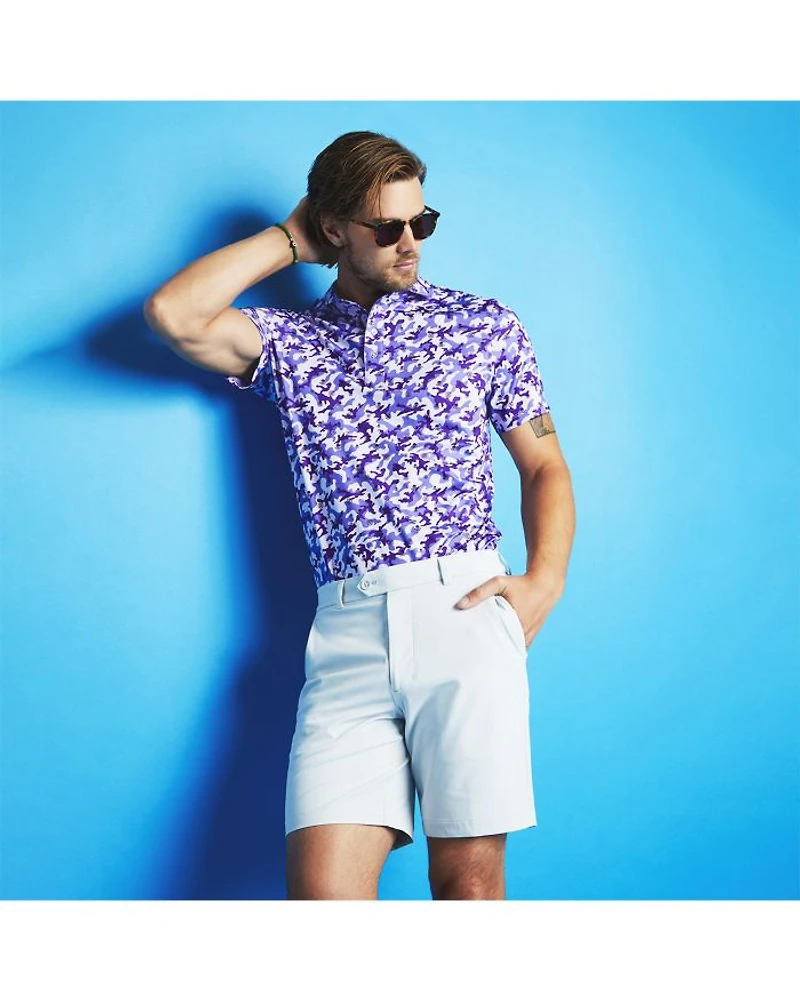 Maverick 4 Way Stretch Slim Straight Fit 8" Shorts