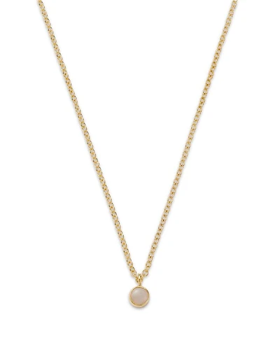 14K Yellow Gold Opal Drop Choker Necklace, 14"