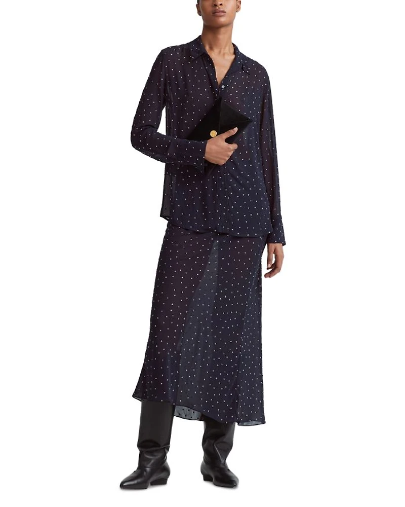 Chika Silk Embellished Shirt