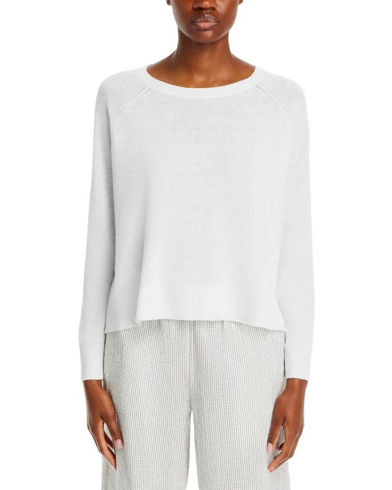 Raglan Sleeve Crewneck Pullover