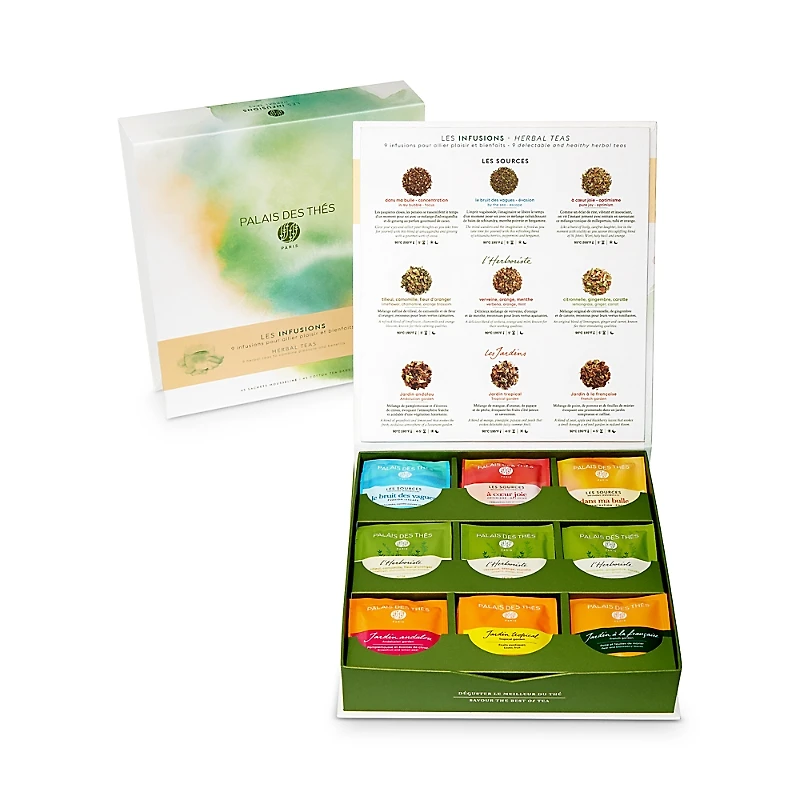 Palais des Thes Herbal Tea Bag Gift Assortment, Set of 45