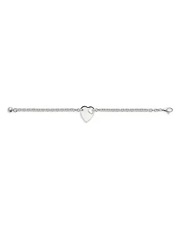 Sterling Silver Trademark Heart Charm Bracelet