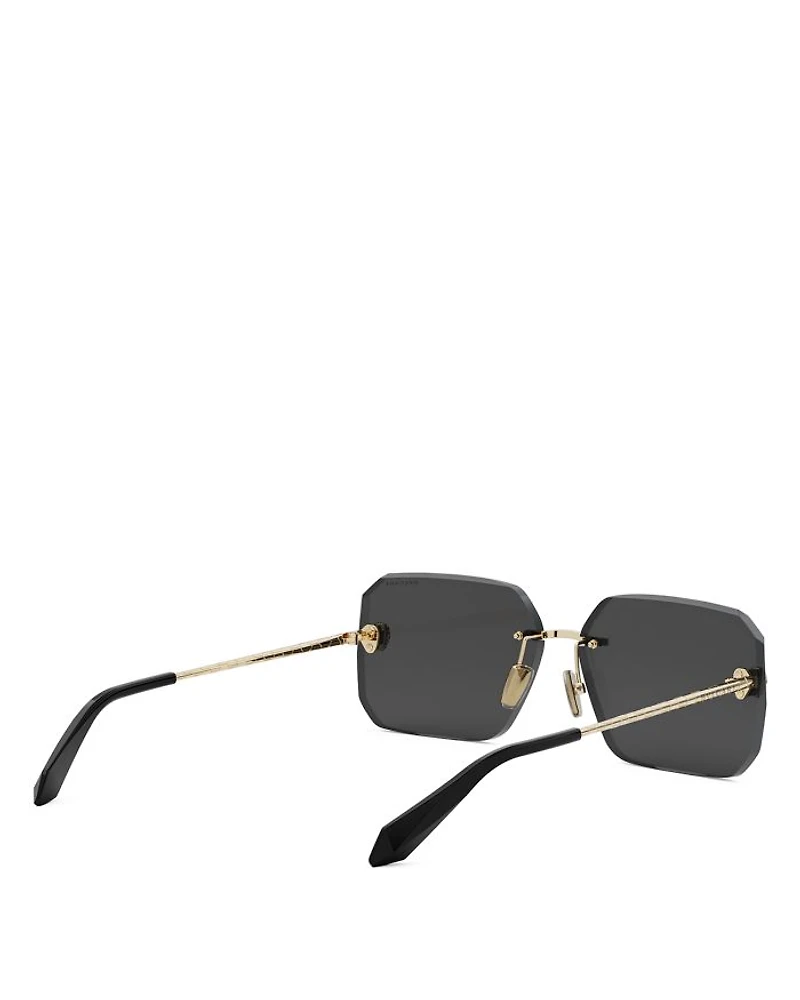 Serpenti Rectangular Sunglasses, 62mm