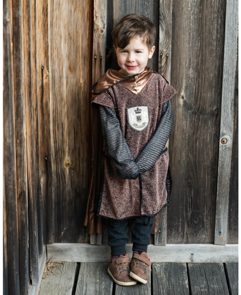 Unisex Brilliant Copper Knight Tunic with Cape 5-6 - Ages 5-7